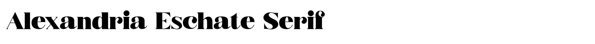 Alexandria Eschate Serif image